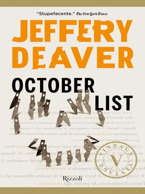 cover image of October List (VINTAGE)
